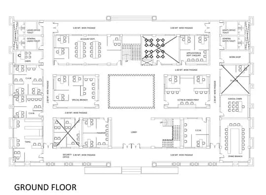 Alibaug Police HQ Architecture project