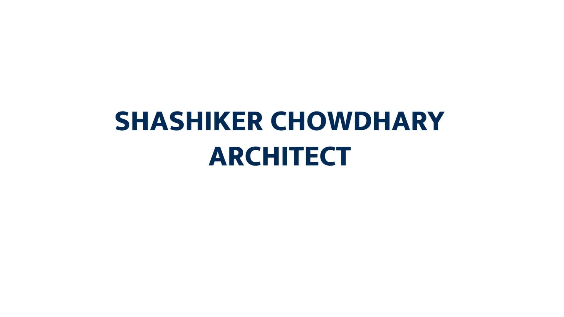 Shashiker Chowdhary Architect video of 1 BHK Flat Interiors at Roadpali
