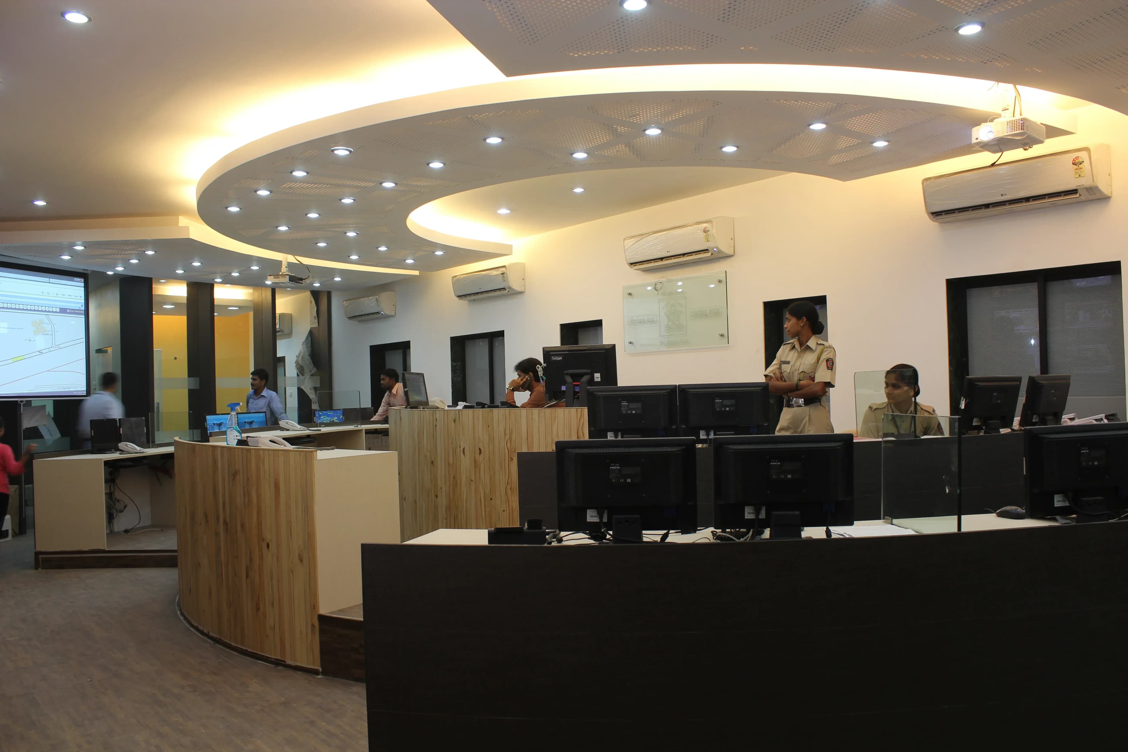 Control Room Navi Mumbai — for Navi Mumbai Police Interior project