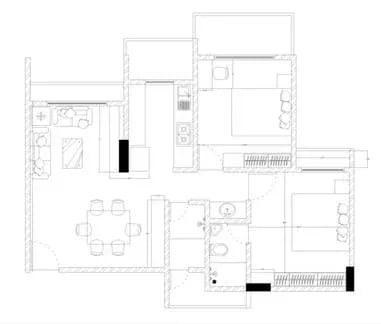 Picture 7 of 2 BHK Flat Interiors at Kharghar