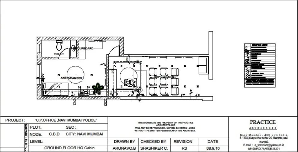 Main of HQ Cabin for Navi Mumbai Police